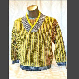 ESPRIT Yellow V-Neck Knit Sweater
